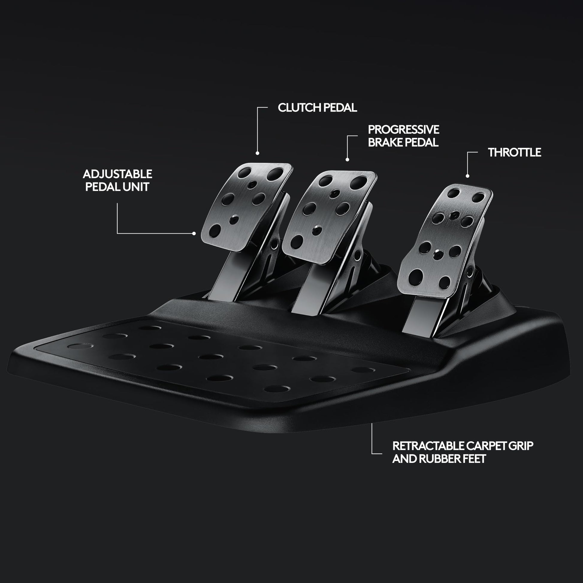 Logitech G G29 Racing Wheel with floor pedals, stainless steel paddle shifters, black steering wheel cover for PS5, PS4, PC, Mac
