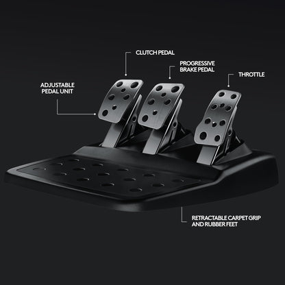 Logitech G G29 Racing Wheel with floor pedals, stainless steel paddle shifters, black steering wheel cover for PS5, PS4, PC, Mac