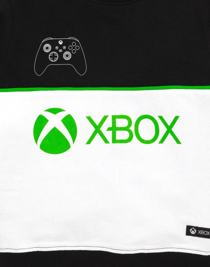 Xbox kids sweatshirt featuring a black and green controller design, perfect for boys and girls aged 14-15 years.