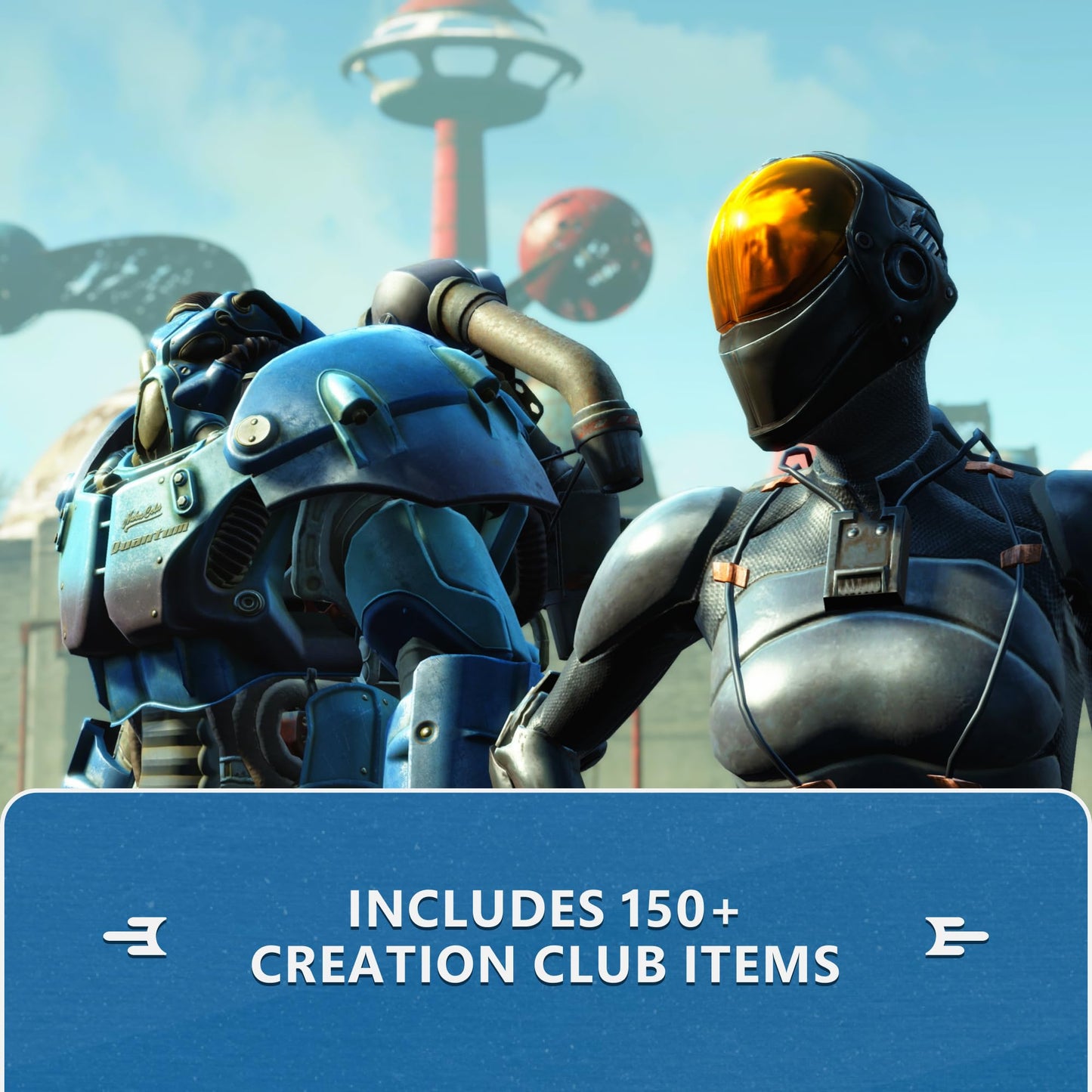 Fallout 4: Anniversary Edition Nintendo Switch game code in box, featuring artwork from the Xbox version of the post-apocalyptic role-playing game.