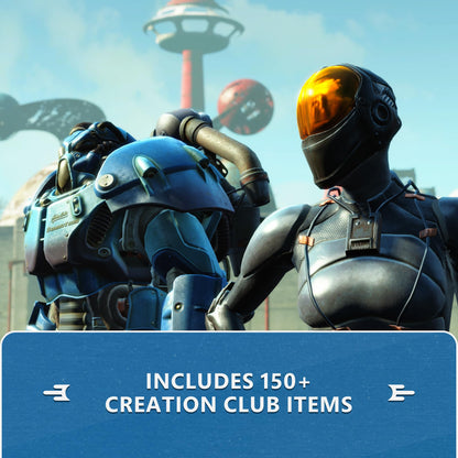 Fallout 4: Anniversary Edition Nintendo Switch game code in box, featuring artwork from the Xbox version of the post-apocalyptic role-playing game.