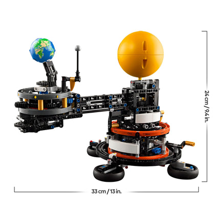 LEGO Technic Planet Earth and Moon model set showing detailed orbiting planets for imaginative play and creativity.