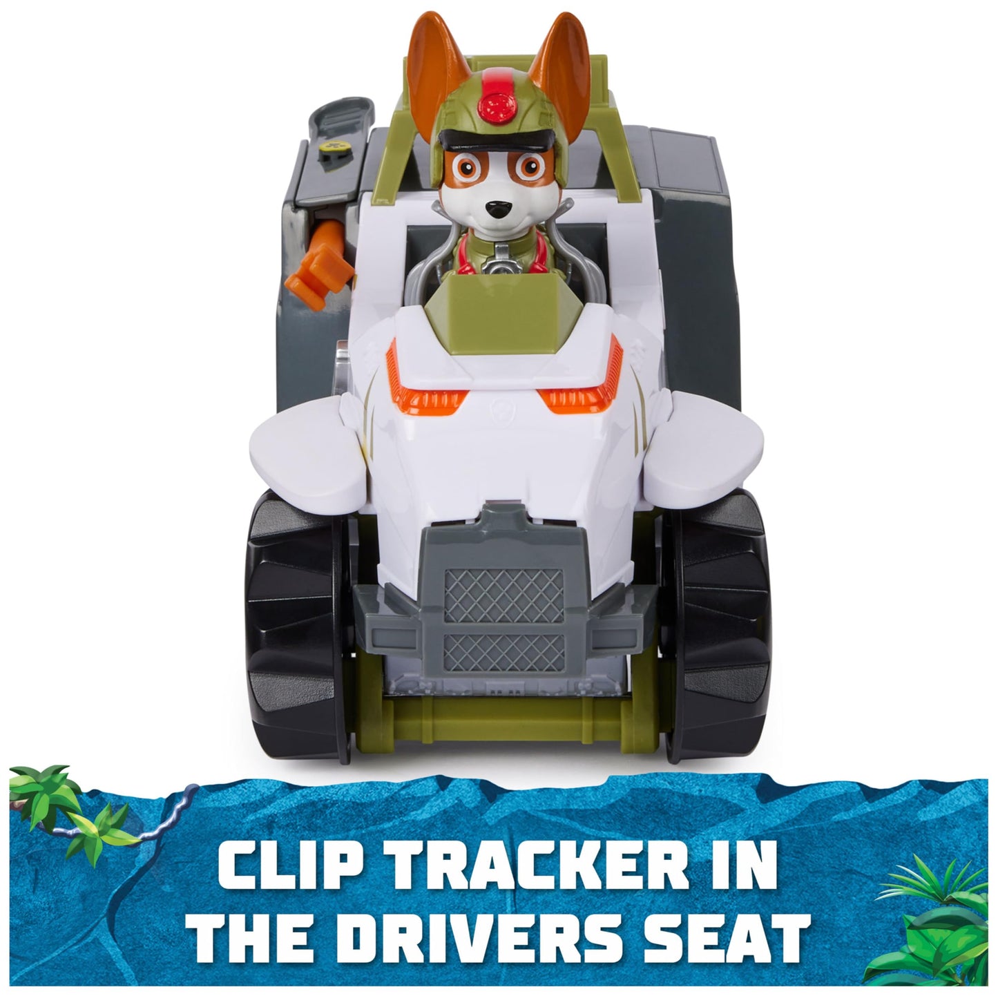 Paw Patrol Jungle Pups, Tracker’s Monkey Vehicle, Toy Truck with Collectible Action Figure, Kids’ Toys for Boys & Girls Aged 3 and Up