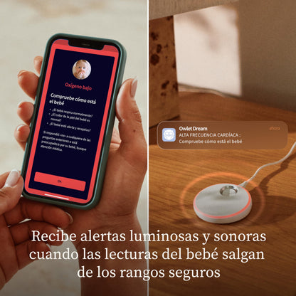 Owlet Dream Duo (3rd Gen) – Medically-Certified Smart Baby Monitor with Sock & HD Video Cam, Tracks Pulse Rate, Oxygen & Sleep, 2K HD Video, Cry & Motion Alerts, Temp Monitoring