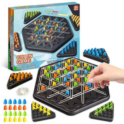 Kykae chess game with a wooden board and pieces, designed for kids and adults, ideal for family night multiplayer fun.