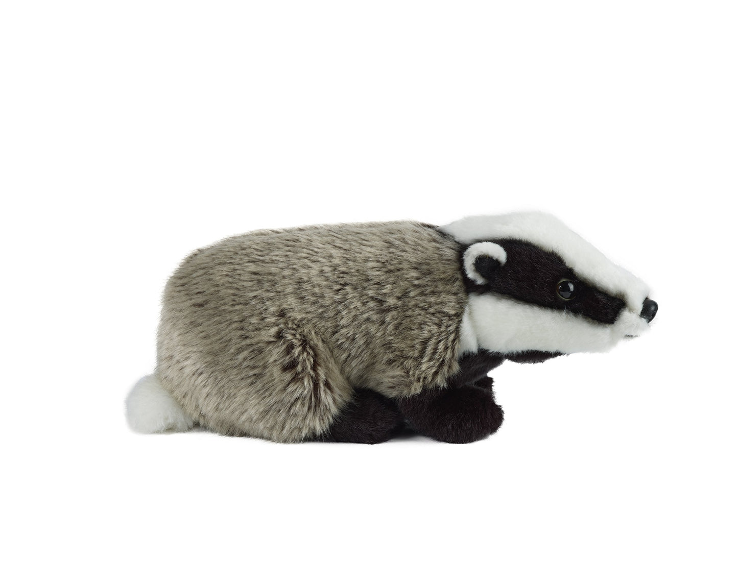 Living Nature Badger Soft Toy – Realistic Fluffy Animal Plush Teddy, Cuddly Stuffed Animal Gift for Kids & Babies, 27 cm
