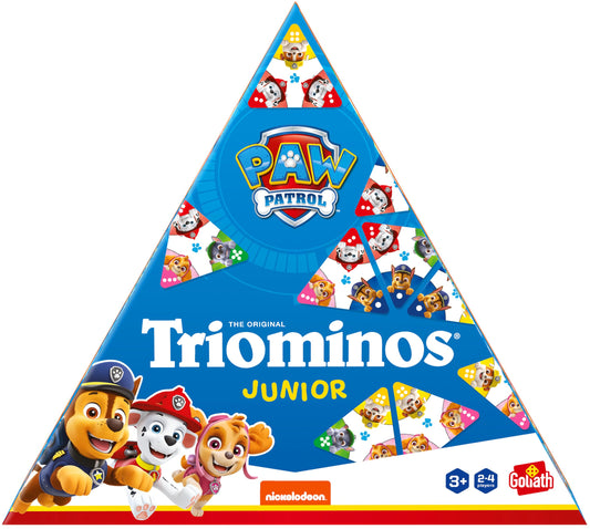Triominos Junior: Paw Patrol | Match Your Favourite Paw Patrol Characters or Complete the Triangular Puzzle! | For 1-4 Players Ages 3+