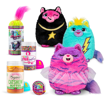 Basic Fun Misfittens Surprise Cat Plush Wave 3 Cuddly Soft Toy for Girls and Boys, Toddler Toys, Plush Gift for Kids, Suitable for Kids Aged 4, 03939,
