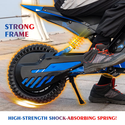 EVERCROSS EV12M Kids Ride On Motorcycle, Electric Motorcycle with 300W Motor, 5/7.5/15.5 MPH Speed Modos, 9.3Miles Long-Range, 12'' Pneumatic Tire, Motor Cross for Ages 3-12 Children