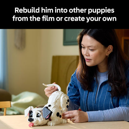 LEGO | Disney 101 Dalmatians Puppy Figure - Customisable Building Set for Adults - Transforms Into 1 of 6 Cute Dogs with a Rotating Head and Tail - DIY Home Decor - Gift Idea for Fans - 43269