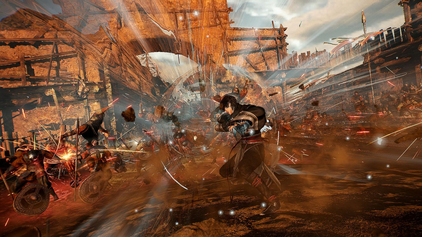 Nintendo Switch game cover for Dynasty Warriors: Origins by KT, featuring artwork of ancient warriors in battle.