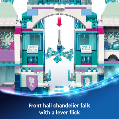 LEGO ǀ Disney Frozen Elsa’s Ice Palace Building Toy Set for Kids with a Castle and Elsa & Anna Minidoll Figures, Fun Gift Idea for Girls, Boys and Film Fans Aged 6 Plus 43244
