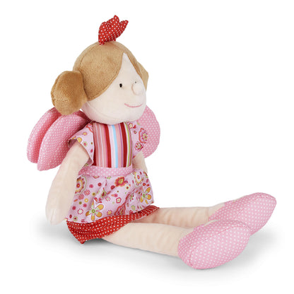 Mousehouse Gifts Pink Fairy Princess Doll Soft Toy With Wings and Crown Gift for Girls