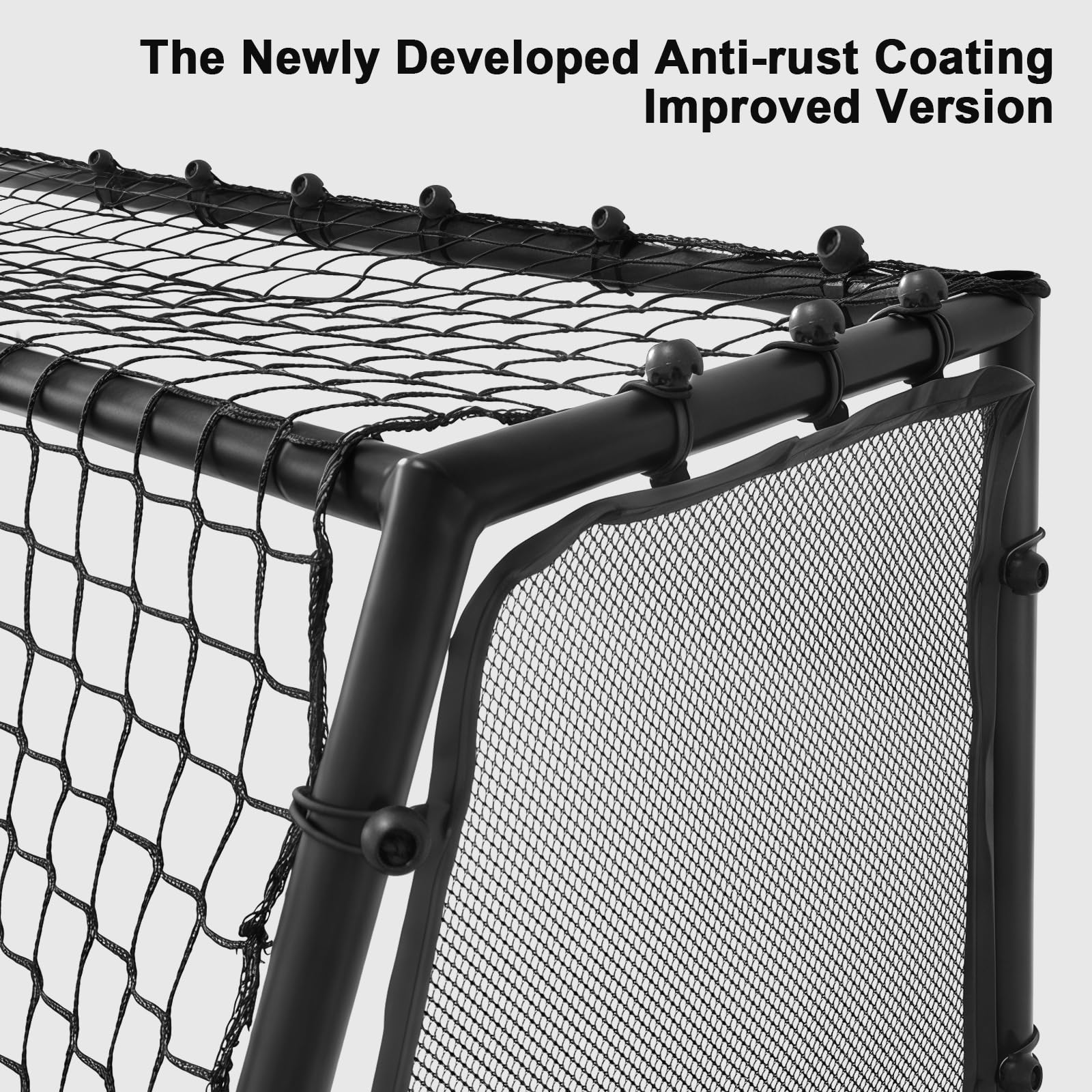 Heavy-duty steel football goals by Amazing Tour, 6ft x 4ft size with deep nets, weather-resistant, moveable soccer goal for kids.