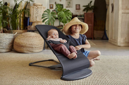 BabyBjörn Bouncer Bliss, 3D jersey, Charcoal grey