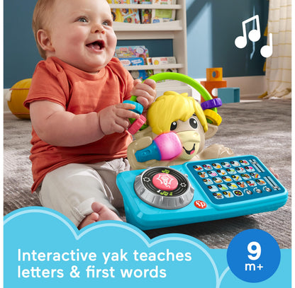 Fisher-Price Baby Learning Toy Link Squad A to Z Yak with interactive music, lights, and colorful design for children 9+ months.