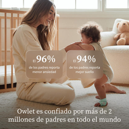 Owlet Dream Duo (3rd Gen) – Medically-Certified Smart Baby Monitor with Sock & HD Video Cam, Tracks Pulse Rate, Oxygen & Sleep, 2K HD Video, Cry & Motion Alerts, Temp Monitoring