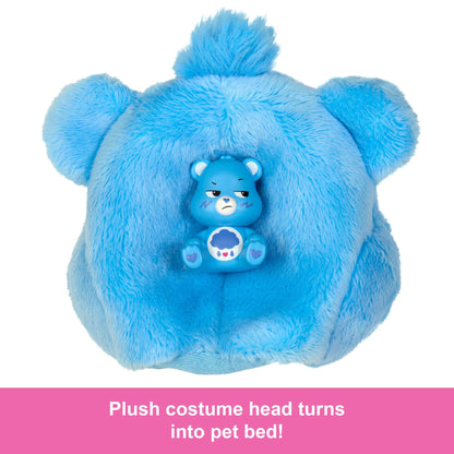 Barbie Cutie Reveal Care Bears Series Doll & Accessories Set with Grumpy Bear Plush Costume & 10 Surprises Including Color Change & Mini Bear, JCN96
