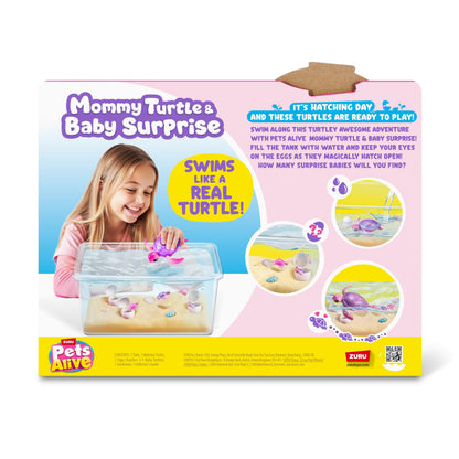 Pets Alive Mama Turtle Surprise by ZURU, Robot Toy Pet Turtle