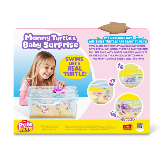 Pets Alive Mama Turtle Surprise by ZURU, Robot Toy Pet Turtle