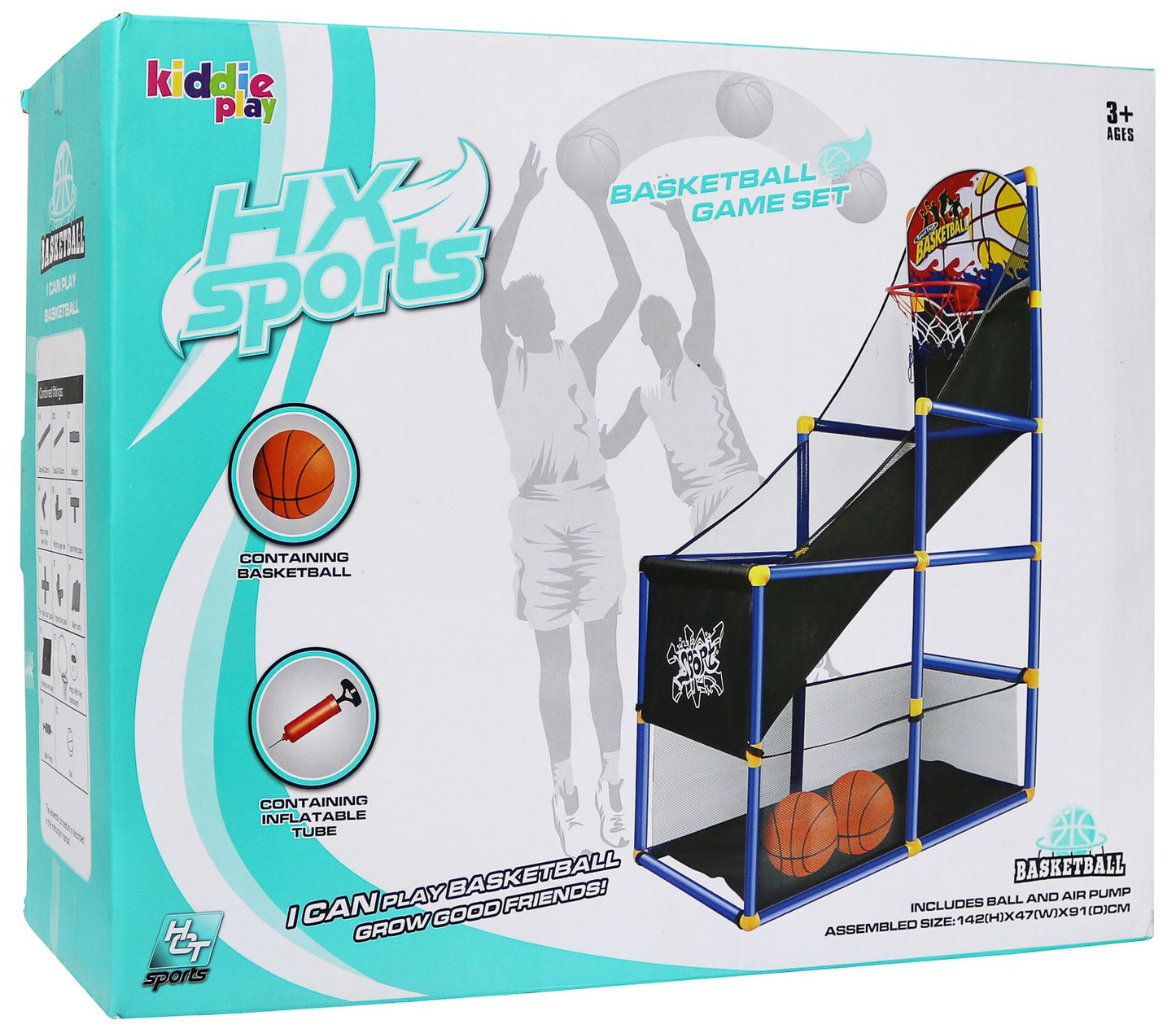 Kiddie Play King Sport Basketball arcade Hoop Rack Toy Basketball Hoop Arcade Game indoor Sports Toys for Kids Indoor/Outdoor Basketball Stand for Boys and Girls| Stable Base Stand