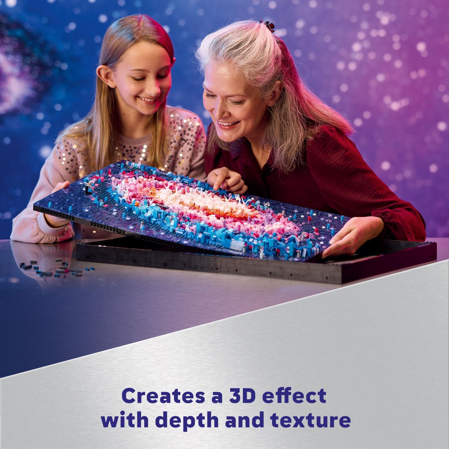 LEGO Art The Milky Way Galaxy - Space Model Kit for Adults - Astronomy Gift for Mothers - Makes a Great Creative Activity or Home Office Décor Idea for The Living Room - 31212
