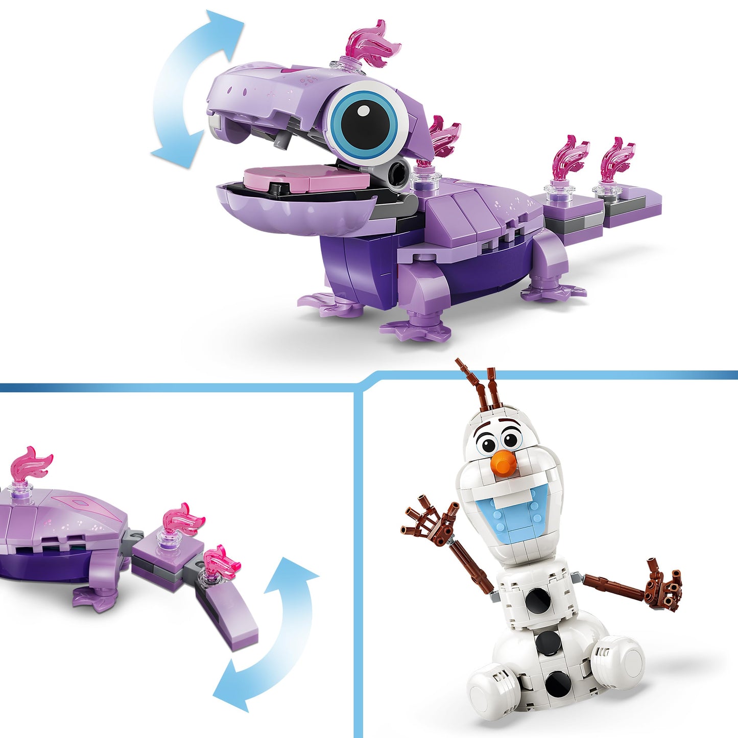 LEGO | Disney Frozen Olaf and Bruni's Picnic Fun Toy - Snowman Figure w/a Picnic Blanket & Accessories - DIY Bedroom Decor - Gift for 7+ Year Old Girls & Fans - 43287