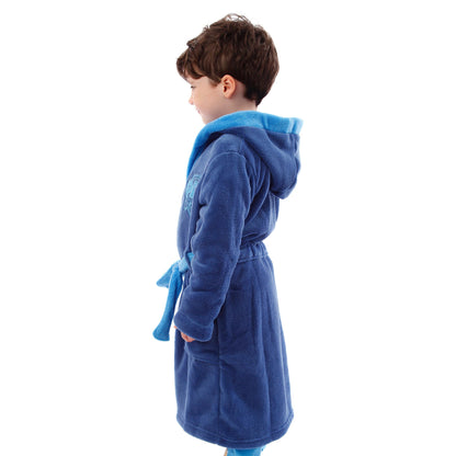 Paw Patrol Dressing Gown And Pyjamas For Kids | Chase, Rubble and Marshall Hooded Dressing Gown And Pyjamas For Boys | Blue 4-5 Years
