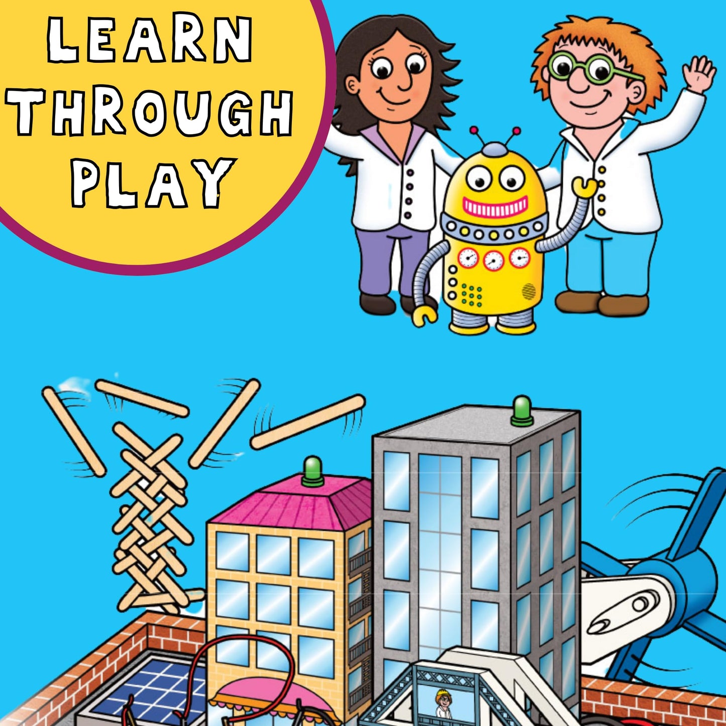 Galt Energy Lab kids science kit with colorful experiment tools and physics activity set for children age 8+ for STEM learning.