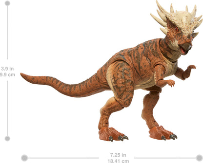 Mattel Jurassic World Hammond Collection Dinosaur Action Figure Toy, Stygimoloch, Premium Movie Design Glass Eyes & 14 Points Articulation, JDJ10