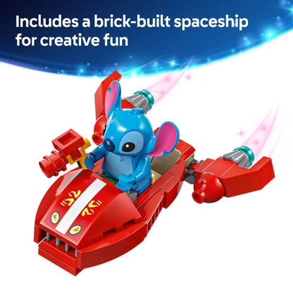 LEGO | Disney Lilo and Stitch Beach House Building Toy with 6 Rooms, Rooftop Observatory, a Spaceship and 5 Minifigures - Birthday Gift for 9+ Year Old Girls, Boys & Fans - 43268