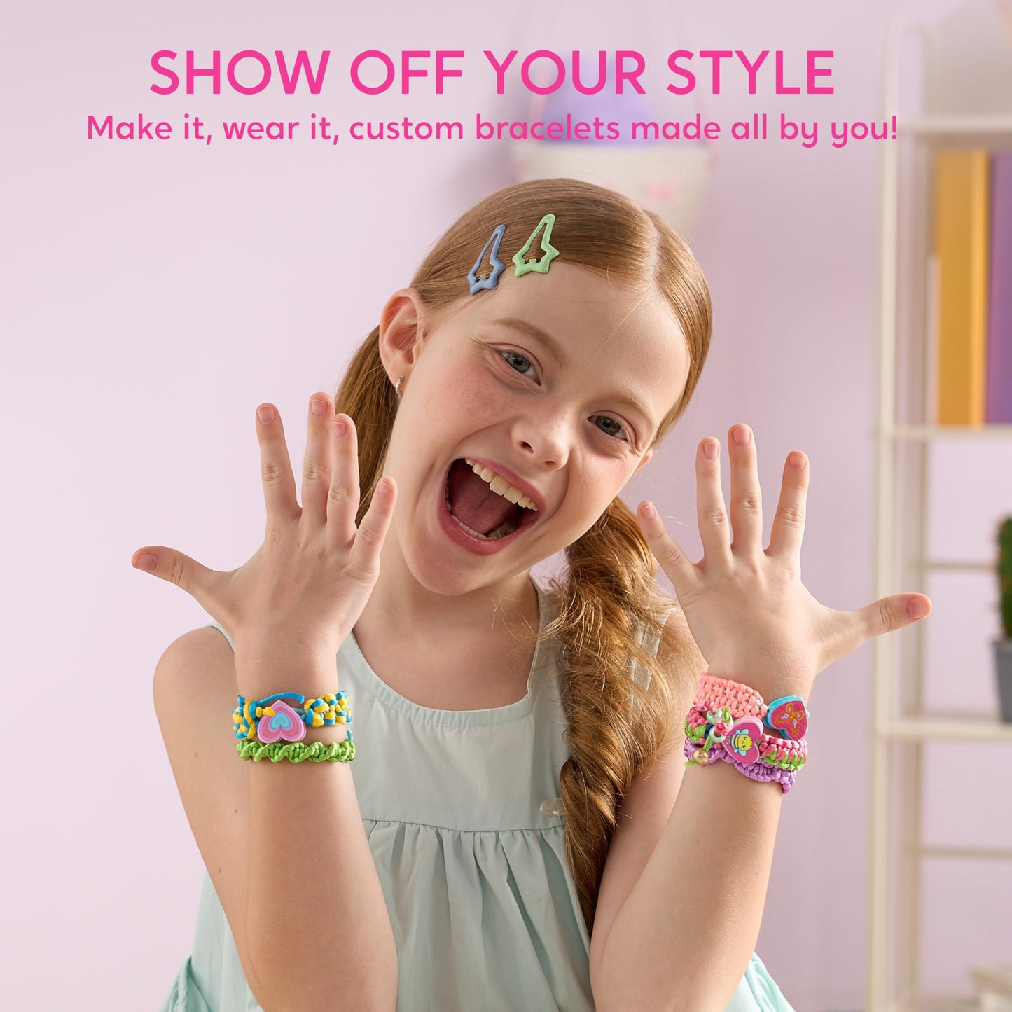 Klever Kits Friendship Bracelet Making Kit Toys, Ages 8-12 Year Old Girls Gifts,Arts and Crafts String Maker Tool,Bracelet DIY,Kids Travel Activity Set,Birthday Present for Girl