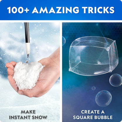 Blue Marble National Geographic Science Magic Kit with 100+ experiments and magic tricks for kids, STEM chemistry set and science toy