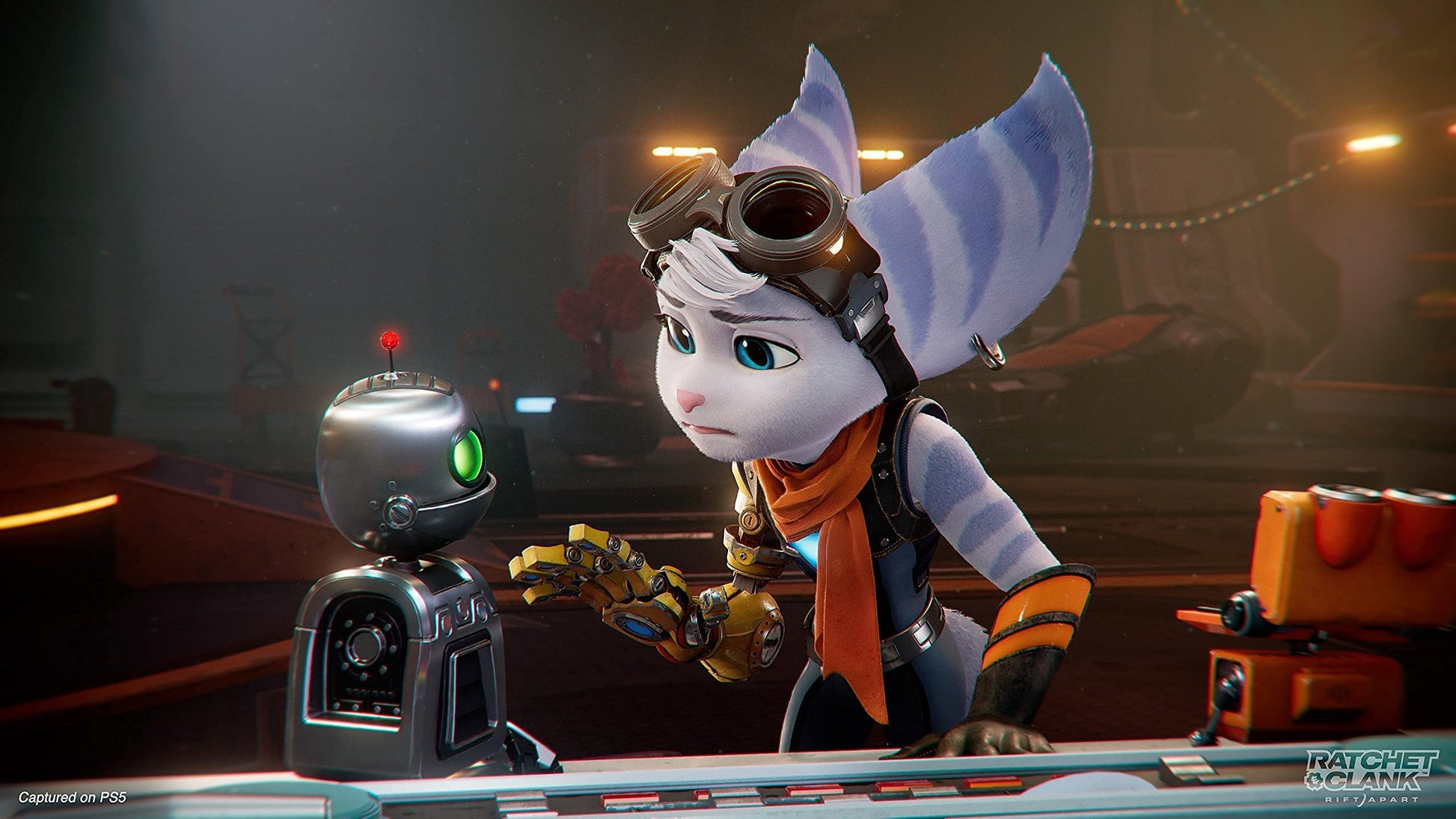 PlayStation Ratchet & Clank: Rift Apart PS5 game cover art with colorful character artwork and dynamic design.
