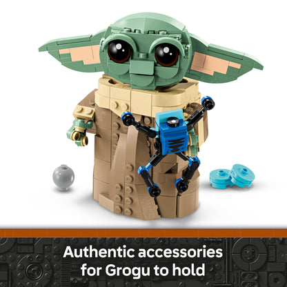 LEGO Star Wars 75403 Grogu figure with hover pram, perfect for display, inspired by The Mandalorian series.