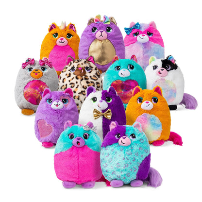 Basic Fun 03936 Surprise Cat Plush, Cuddly Soft Toy For Girls And Boys, Suitable For Kids Aged 4+, Assorted