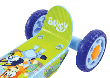Bluey 3-Wheel Tri Scooter for Kids | Deluxe Edition Officially Licensed with Exciting Decals | Sturdy Steel Frame Puncture-Proof Tyres | Adjustable Handlebar Height | Age 3+ Years