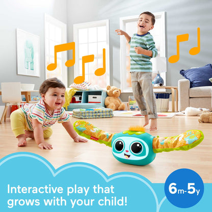 Fisher-Price Rollin' Rovee, interactive activity toy with music, lights, and learning content for kids ages 6 months to 5 years