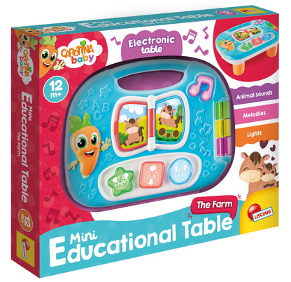 Lisciani - CAROTINA BABY - Interactive Musical Farm Trainer for Babies from 6 months - Animals Sounds & Melodies - Talking Book - Baby Motor Activity - Sensory Toys - Birth Gift Idea