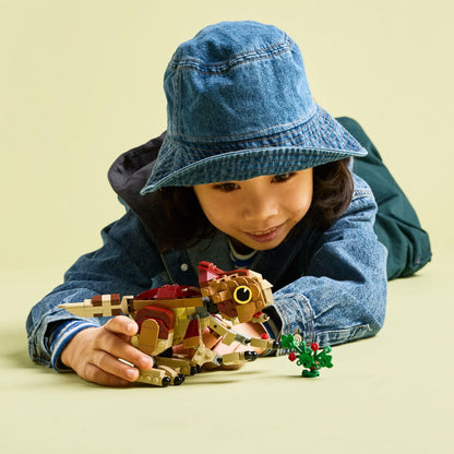 LEGO Jurassic World Baby Dinosaur Dolores: Aquilops - Play & Display Toy Dinosaur Figure - incl. a Plant with Flowers - Gift for 7+ Year Old Boys, Girls & Rebirth Movie Fans - 76970