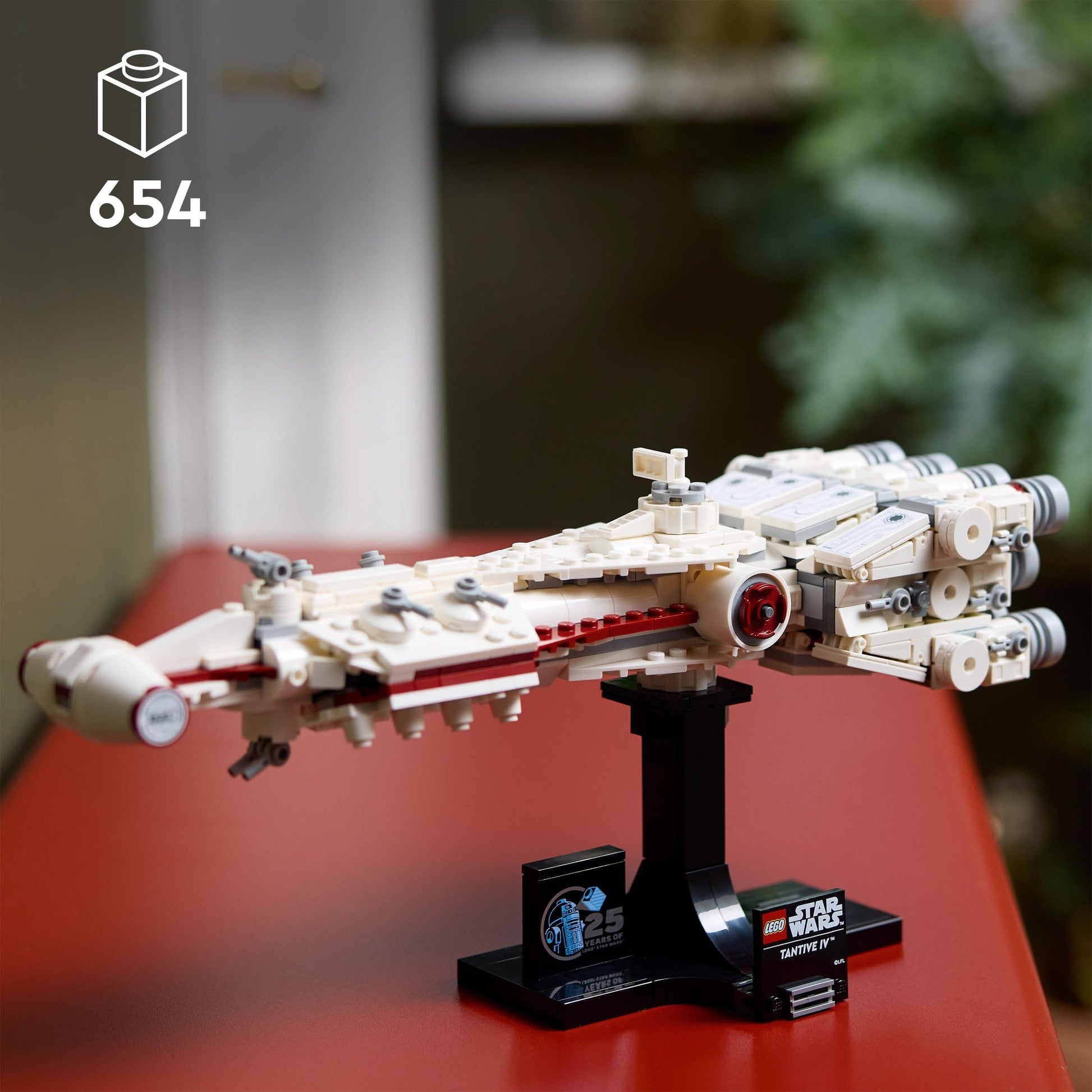 LEGO Star Wars Tantive IV set featuring detailed starship model for collectors, showcasing iconic vehicle from A New Hope.