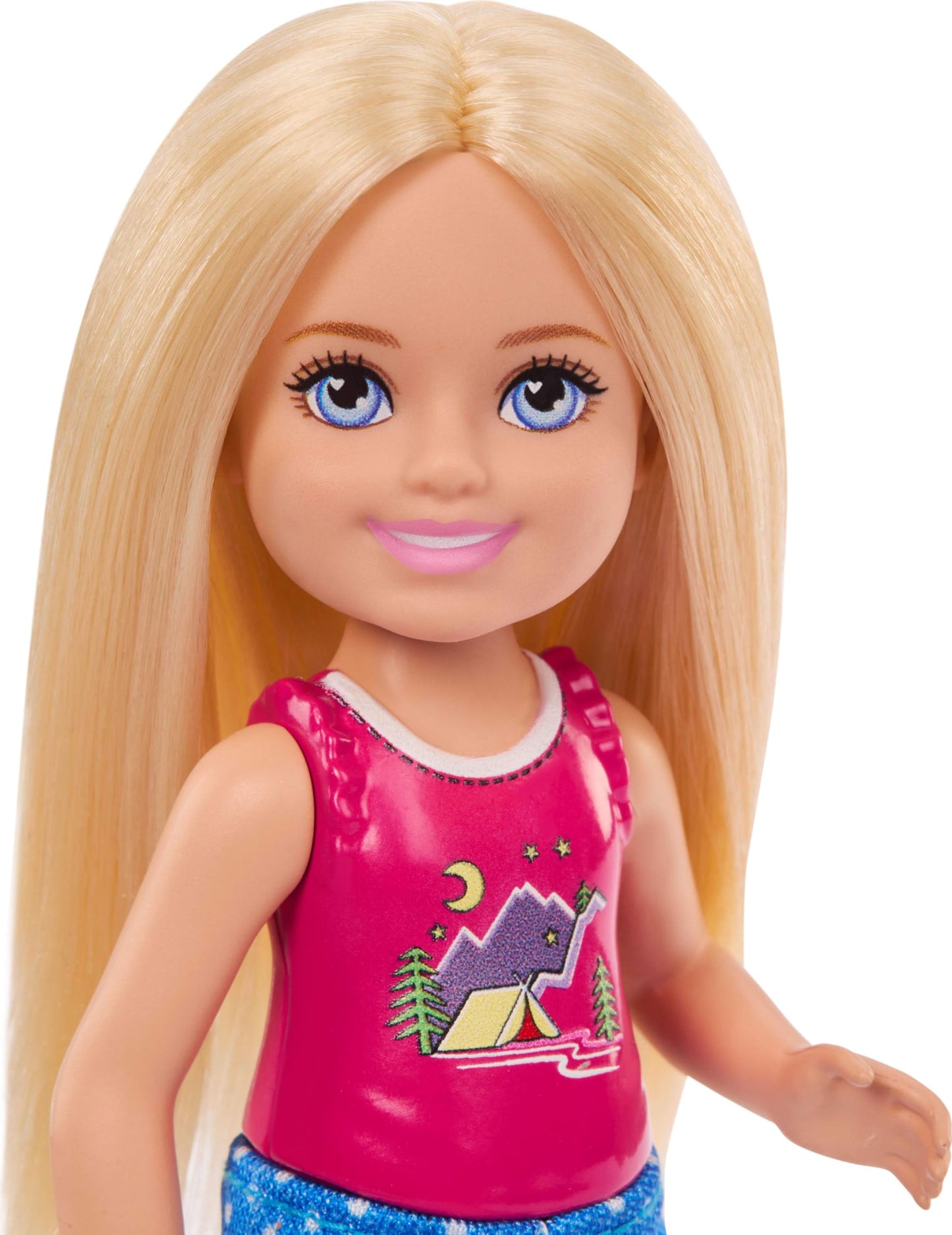 Barbie Chelsea Outdoor Adventures Playset, Family & Friends Set with Small Blonde Doll, Pet Puppy & 5+ Camping Accessories, JJV61