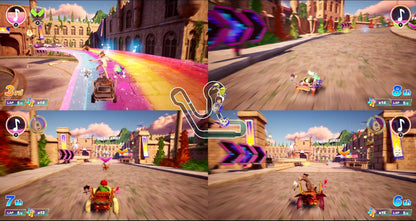 Dreamworks All-Star KartRacing game for PlayStation PS5 with colorful character and kart artwork from Game Mill.