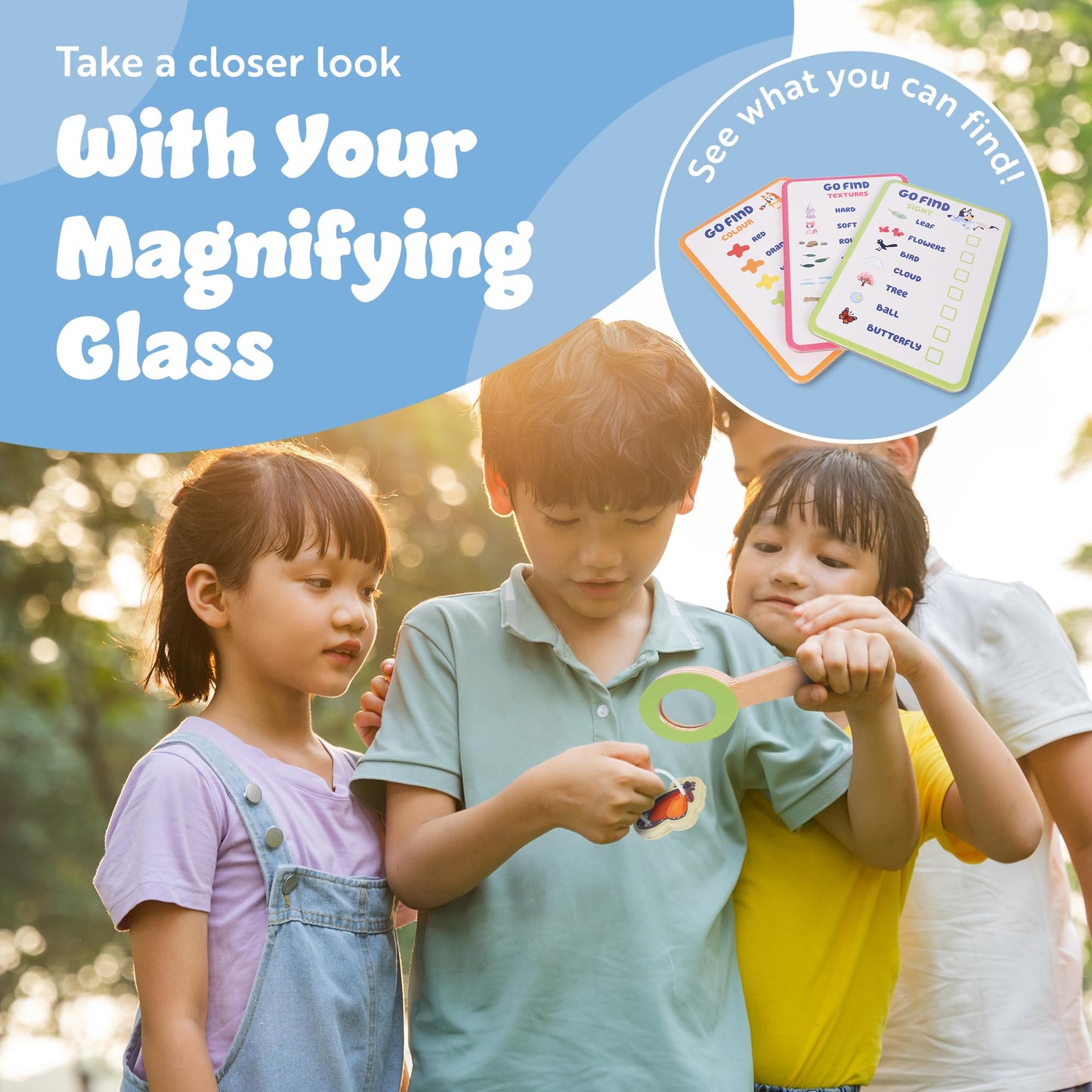 Bluey Adventure Belt explorer set with magnifying glass, compass, whistle, and accessories for kids' outdoor and indoor pretend play.