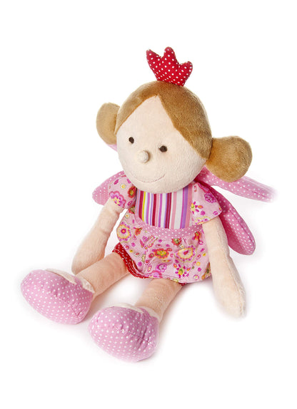 Mousehouse Gifts Pink Fairy Princess Doll Soft Toy With Wings and Crown Gift for Girls