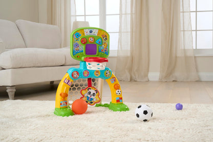 VTech 3-in-1 Sports Centre, Baby Interactive Toy with Colours and Sounds, Learning with Role-Play, Suitable for Baby Boys & Girls from 12 to 36 Months (Yellow/Blue), English Version