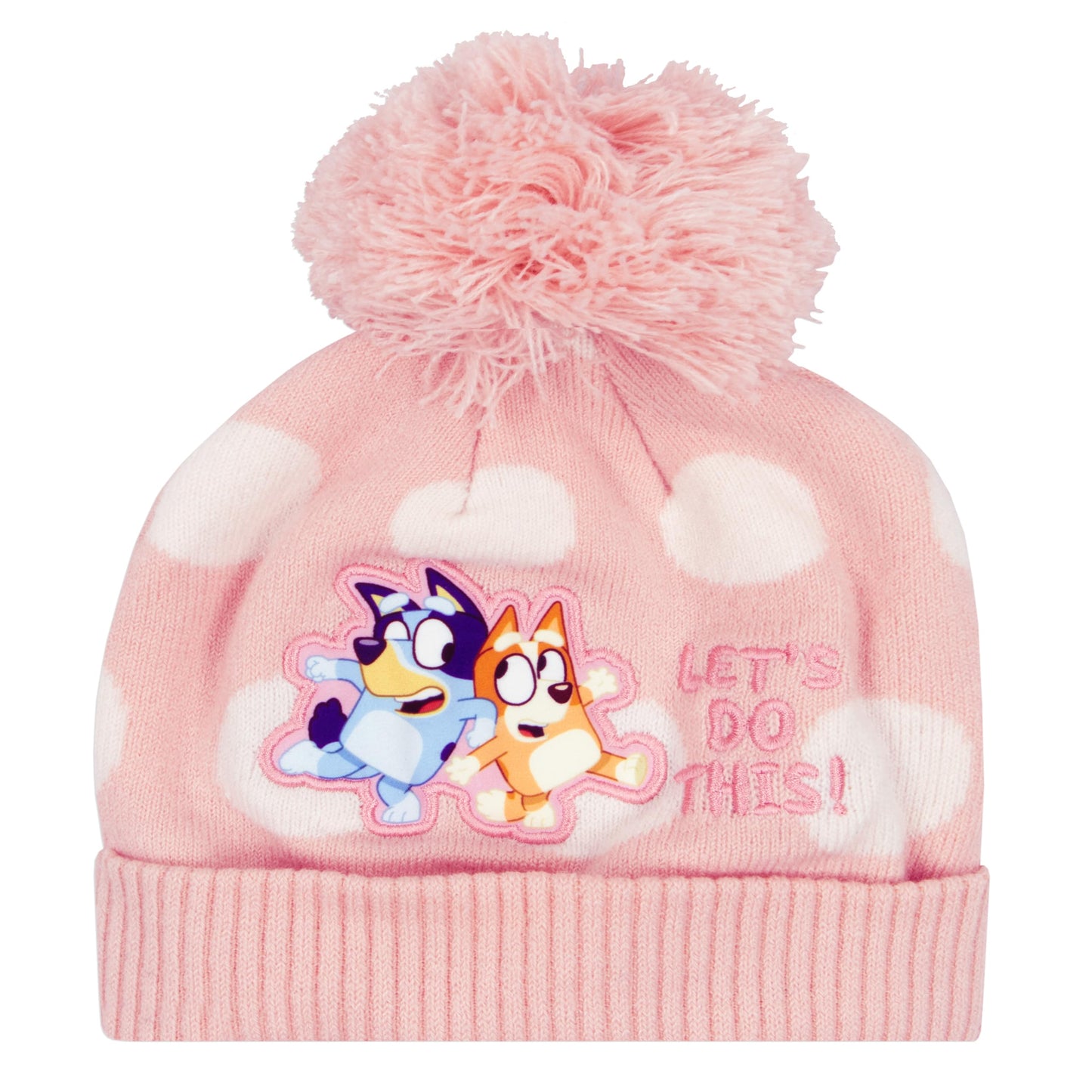 Bluey Hat and Gloves Set | Pink Winter Accessories for Girls