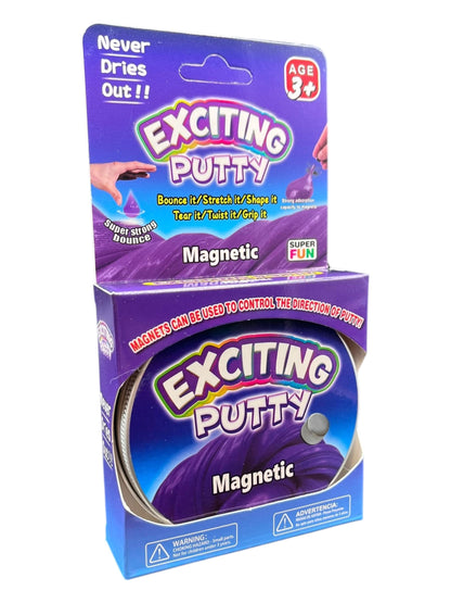 Color-changing putty and mud set with magnetic, UV, liquid glass textures, sensory therapy, fidget toys, and wire drawing muds.