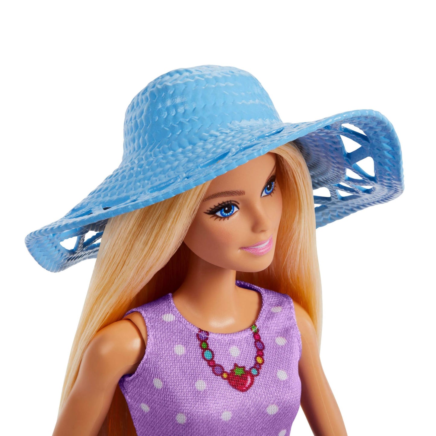 Barbie Family & Friends Picnic Playset with small dolls, food accessories, and fashion pieces for outdoor pretend play.