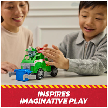 Paw Patrol Fire Rescue: Rocky Rescue Fire Tanker with Action Figure, Grab Claw and Toy Truck, Kids Toys for Boys and Girls Ages 3 and Up